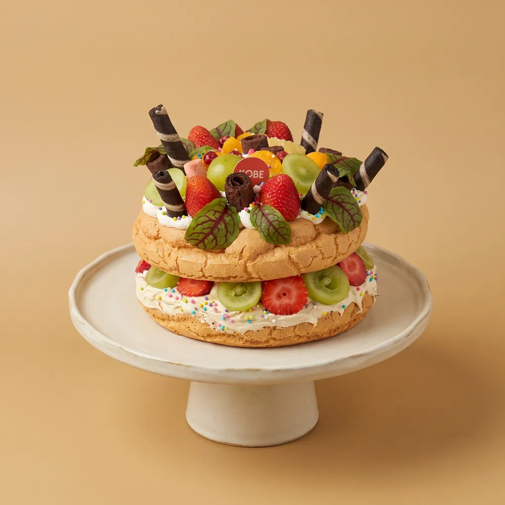 Two-tier choux cake