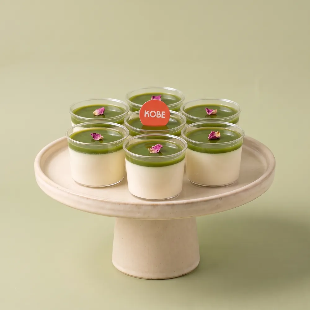 Matcha panna cotta