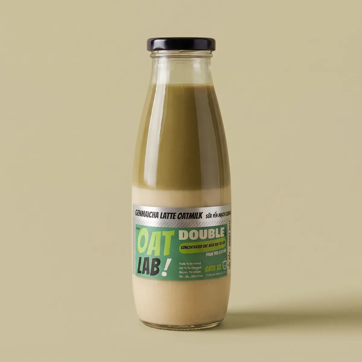 Trà sữa genmaicha yến mạch tươi