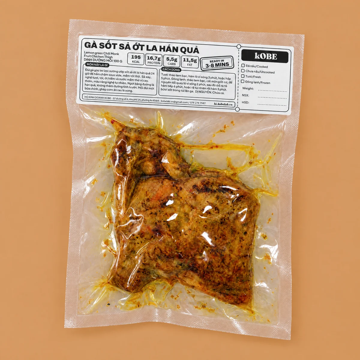Gà Sốt Sả Ớt Sous Vide