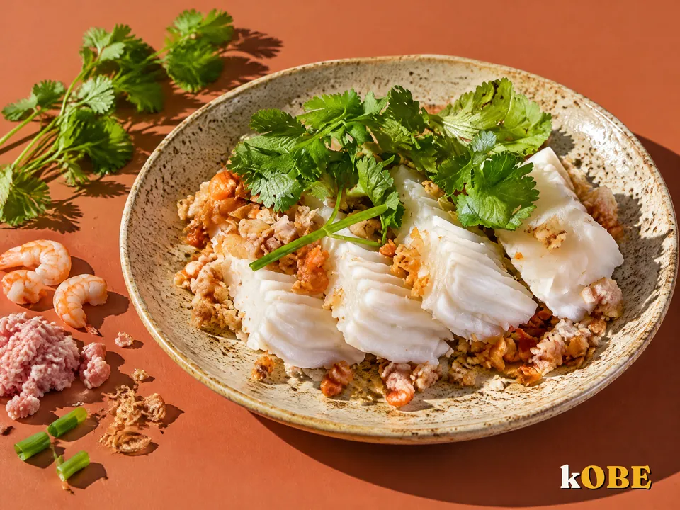 Bánh đúc mặn Nam Bộ, nấu bằng đường la hán quả