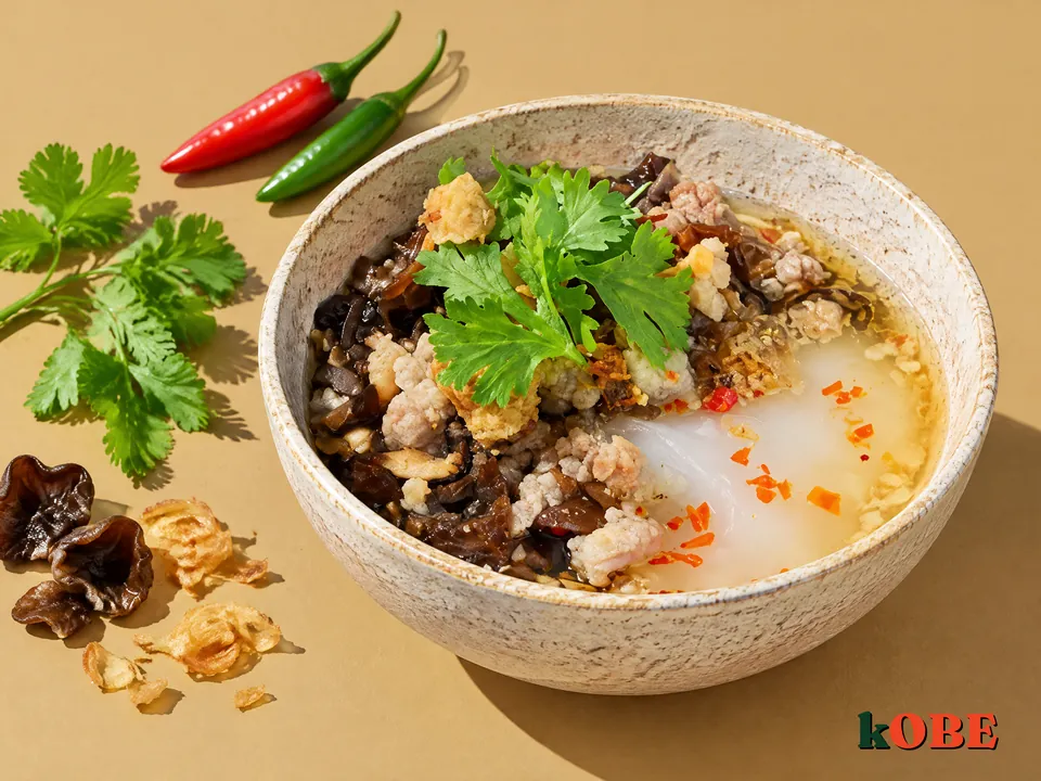 Banh Duc Nong (Hot Savory Rice Cake Bowl)