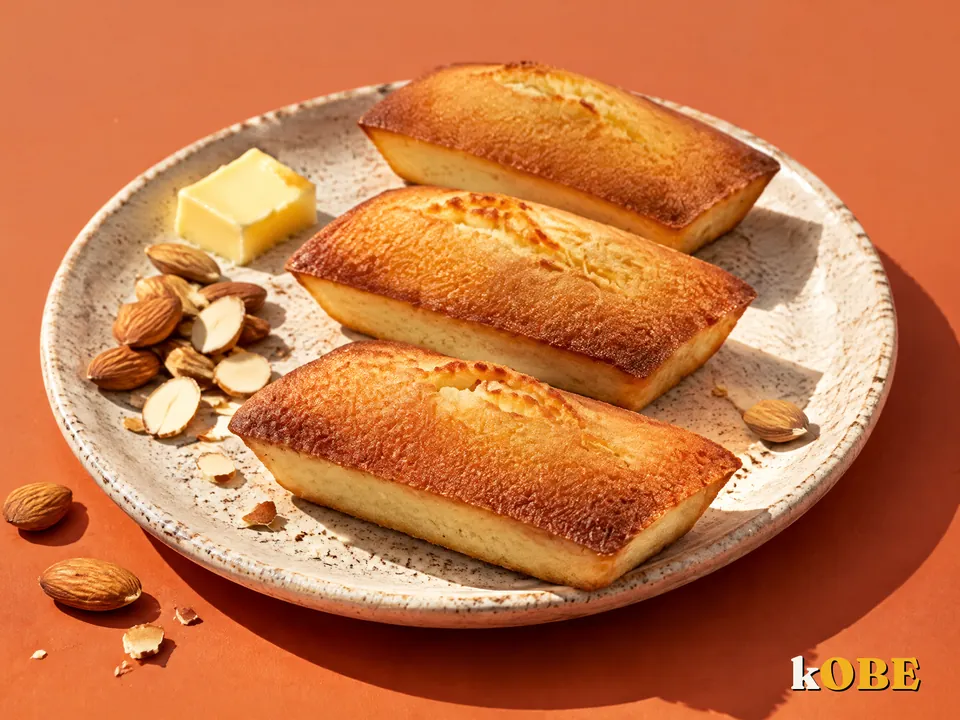 Bánh financier bơ nâu hạnh nhân