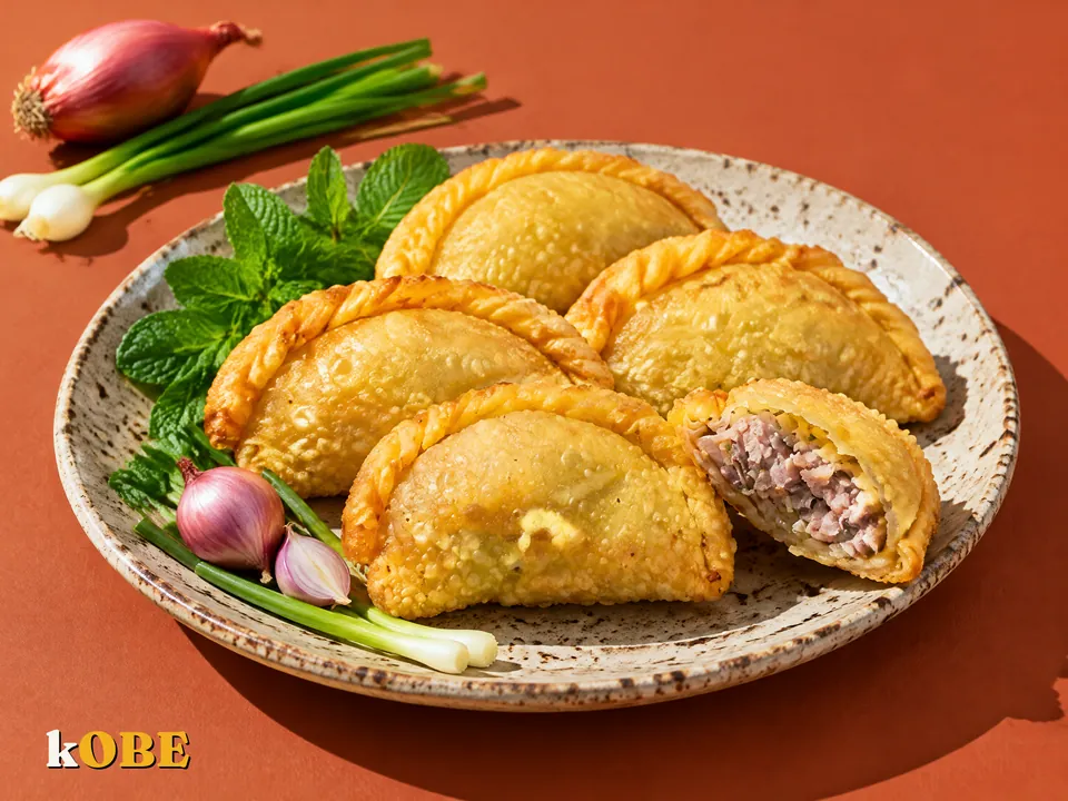 Bánh gối nhân thịt, không thêm đường tinh luyện