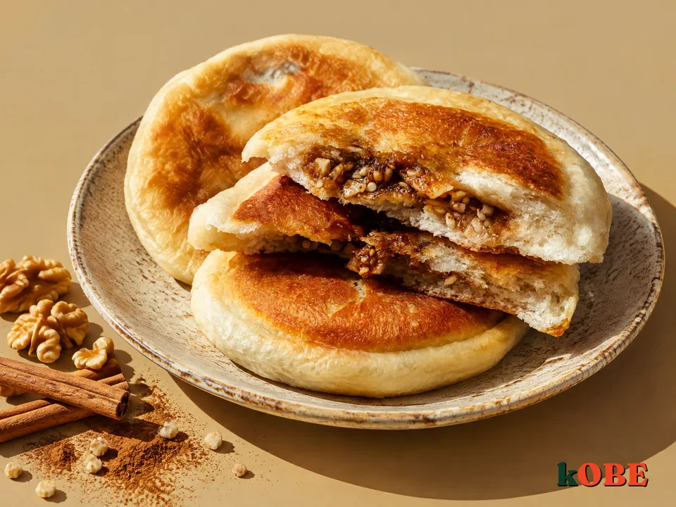 Bánh Hotteok nhân đường quế hạt ngọt bằng đường la hán quả