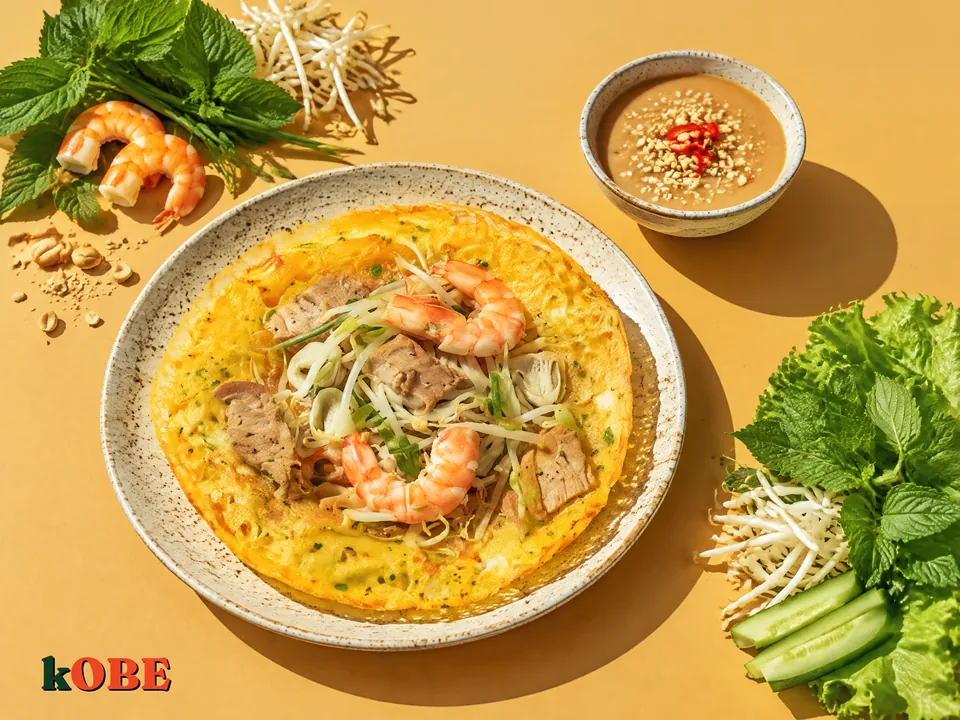 Bánh khoái miền Trung sốt pate đậu phộng, không thêm đường tinh luyện