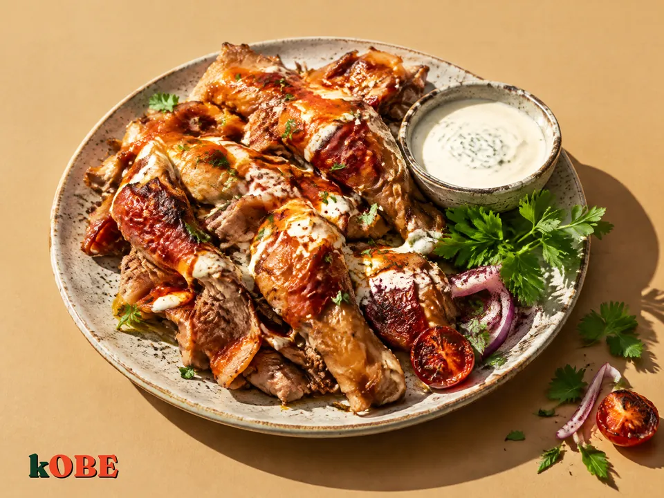 Turkish Doner Kebab with Roast Pork