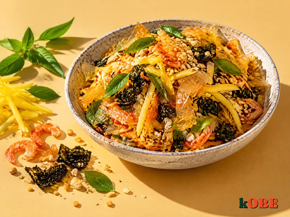 Bánh tráng trộn Sài Gòn, không thêm đường tinh luyện