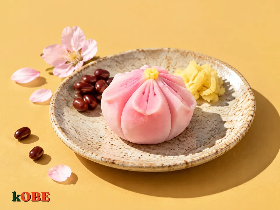 Bánh Wagashi Nerikiri nhân đậu đỏ ngọt bằng đường la hán quả
