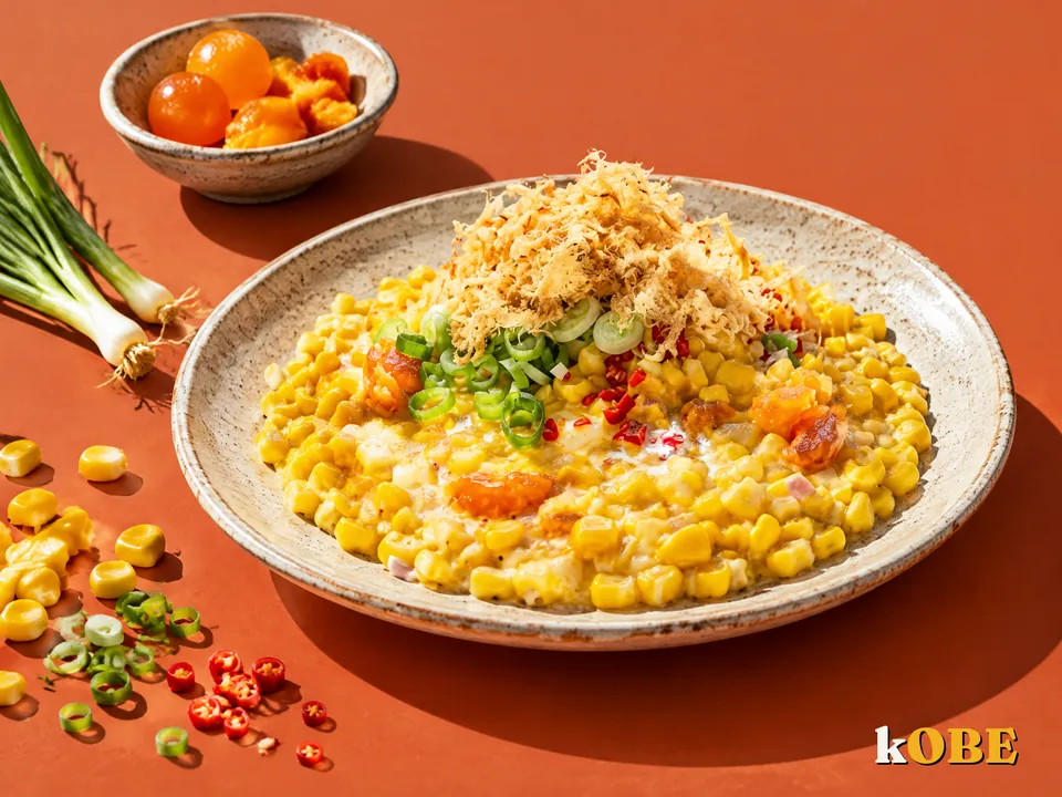 Bắp xào trứng muối, không thêm đường tinh luyện