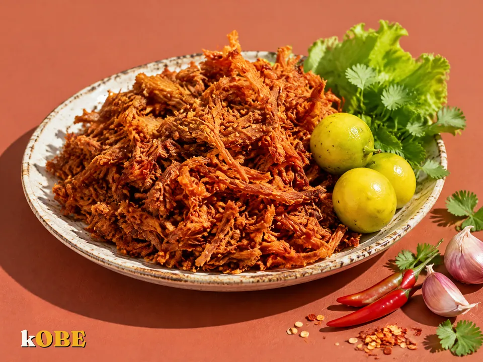 Bo Kho Xe Soi (Pan Simmered Shredded Beef Jerky), Made with Monk Fruit Sweetener