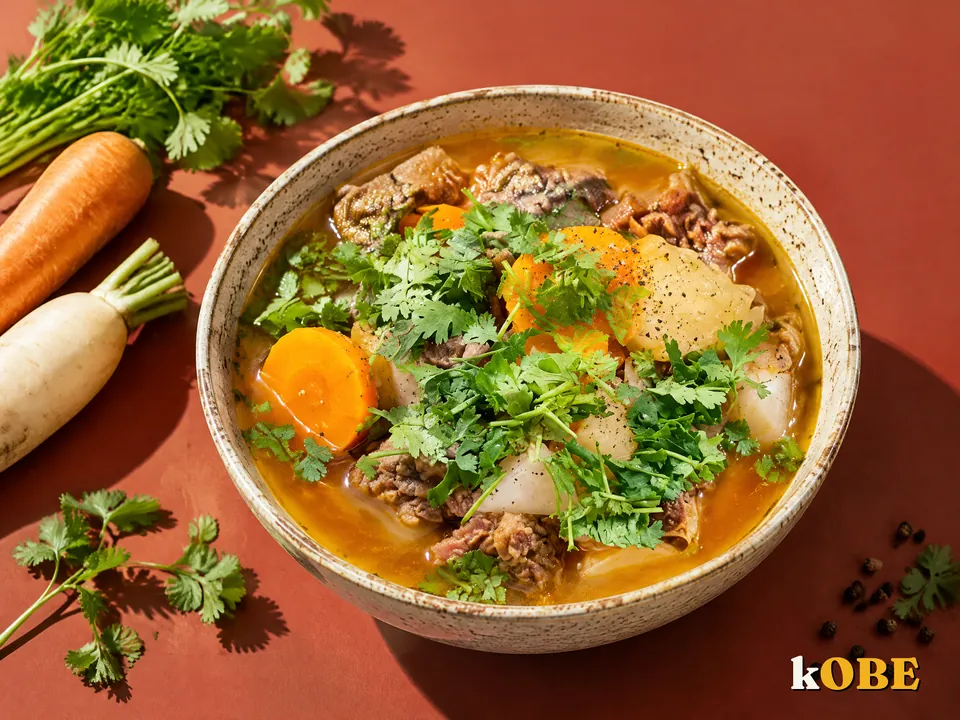 Bò sốt vang sườn bò, không thêm đường tinh luyện