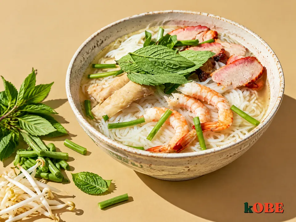 Bún nước lèo Sóc Trăng nấu bằng đường la hán quả