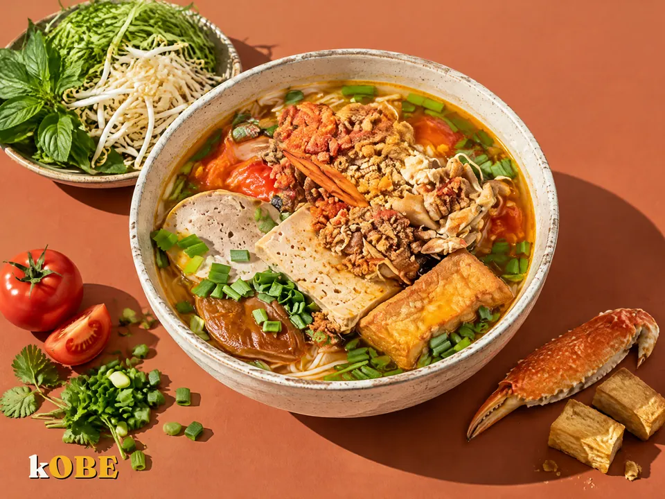 Bun Rieu Cua (Crab Noodle Soup with Pork Trotter)