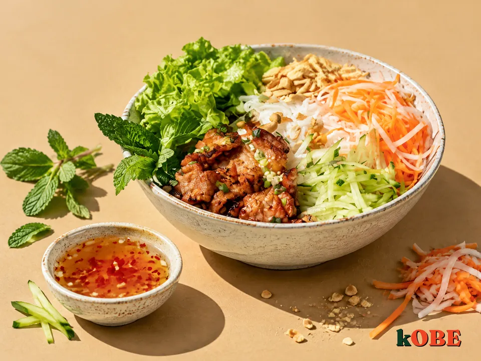 Bun Thit Nuong (Grilled Pork with Rice Vermicelli)