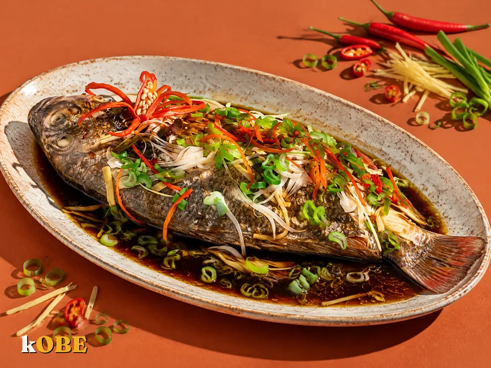 Steamed Red Tilapia with Soy Sauce