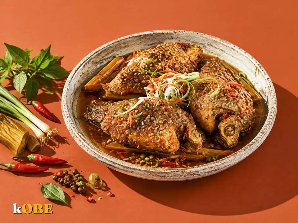 Cá he kho rệu, không thêm đường tinh luyện