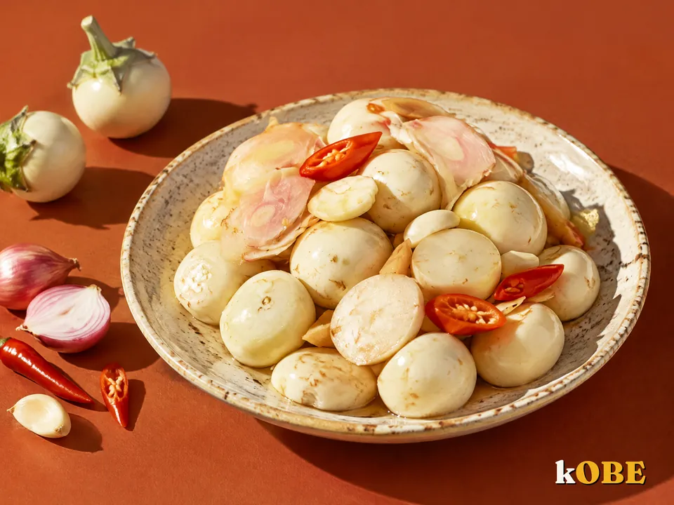 Ca Phao Muoi (Pressed Brined White Eggplant), Made with Monk Fruit Sweetener