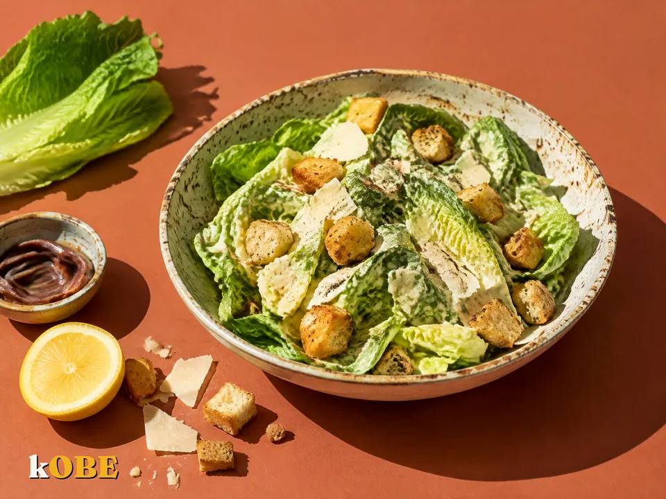 Caesar Salad xốt mayonnaise cá cơm làm tại nhà