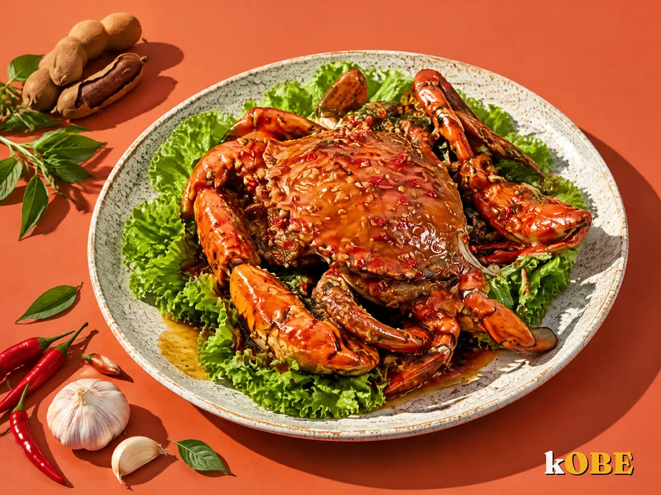 Càng ghẹ rang me, không thêm đường tinh luyện