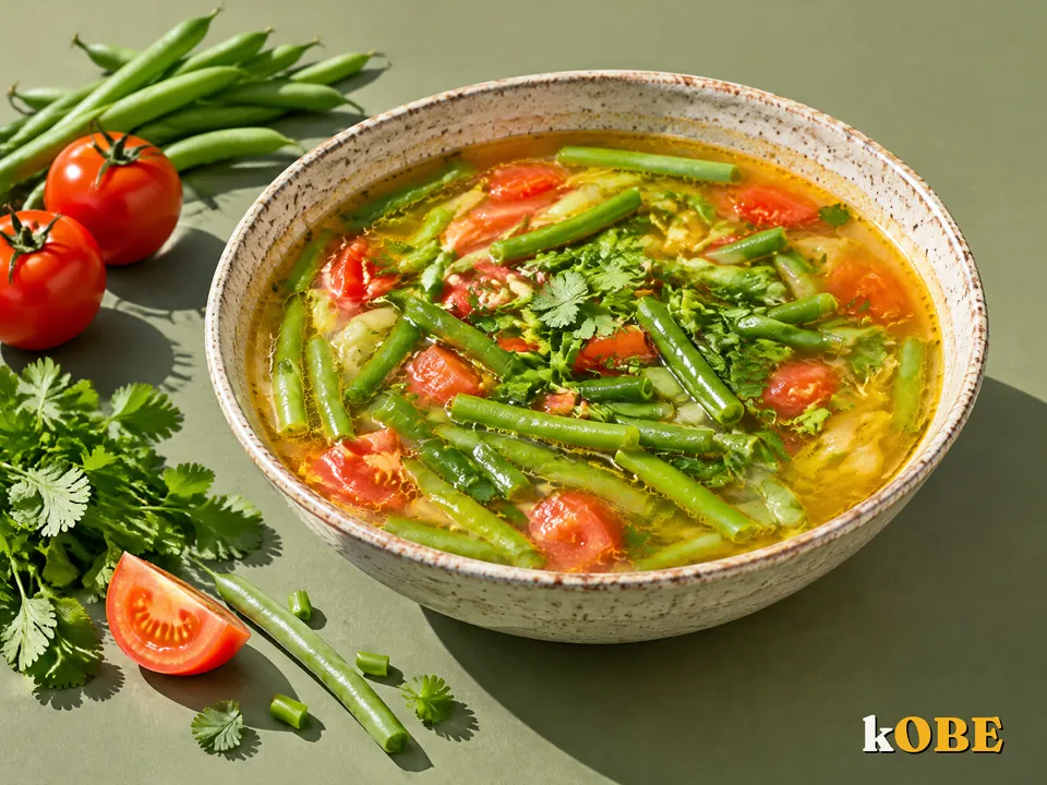 Canh Dau Que Ca Chua (Green Bean and Tomato Soup), Made with Monk Fruit Sweetener