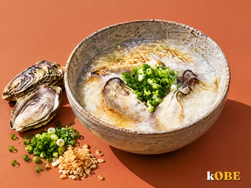 Chao Hau (Oyster Porridge with Toasted Rice)