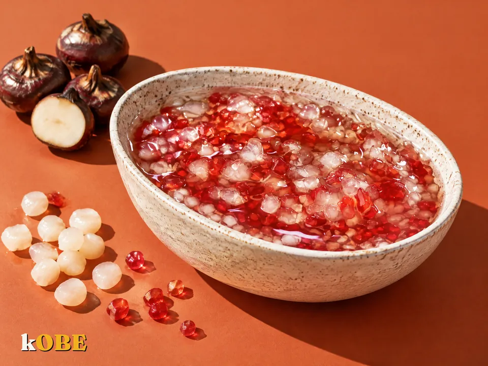 Chè hạt lựu, không thêm đường tinh luyện