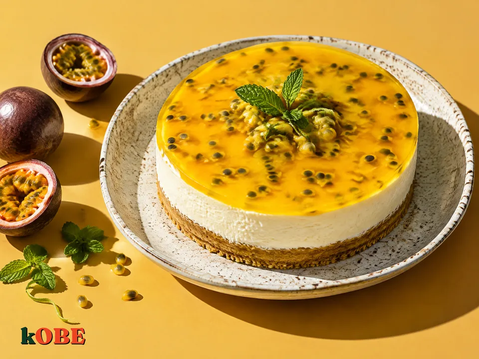 Cheesecake chanh dây không cần lò nướng, không thêm đường tinh luyện