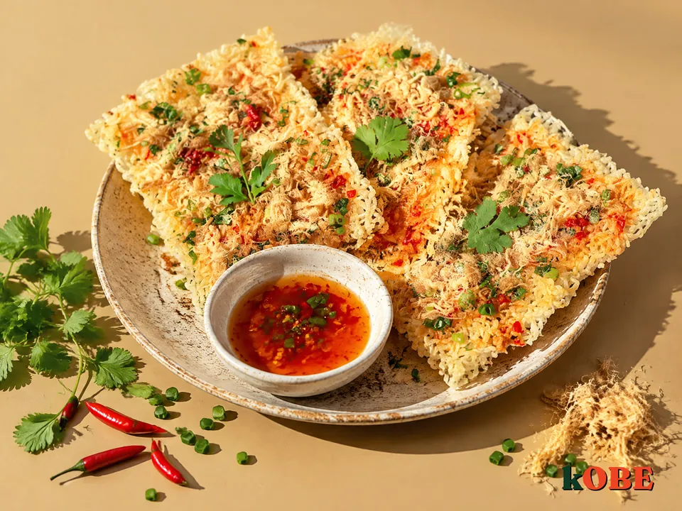 Cơm cháy chà bông nấu bằng đường la hán quả