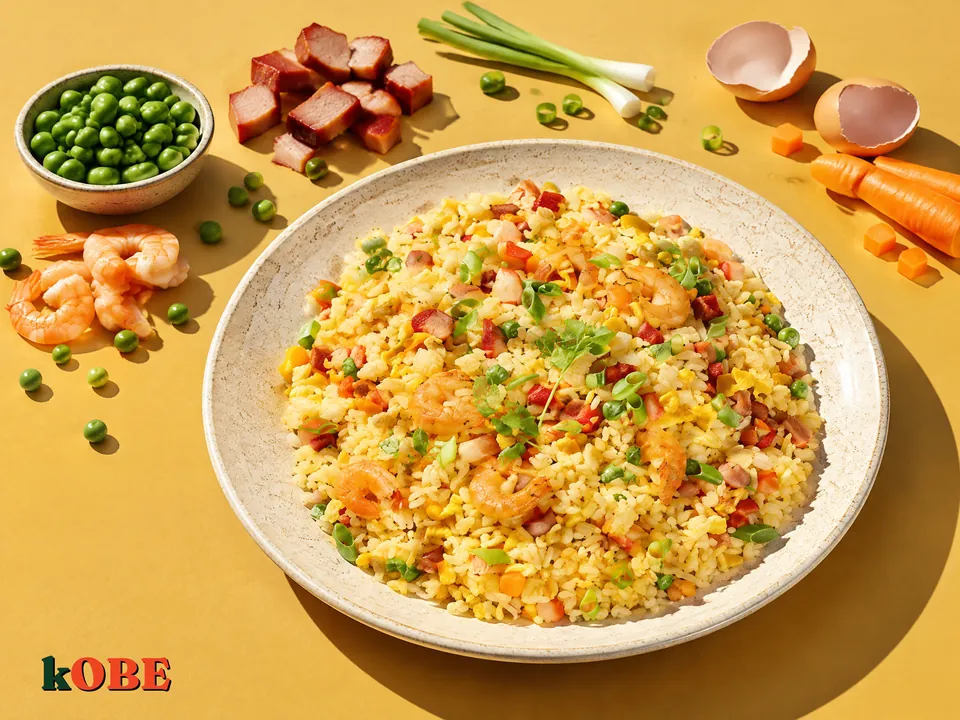 Cơm chiên Dương Châu nấu bằng đường la hán quả