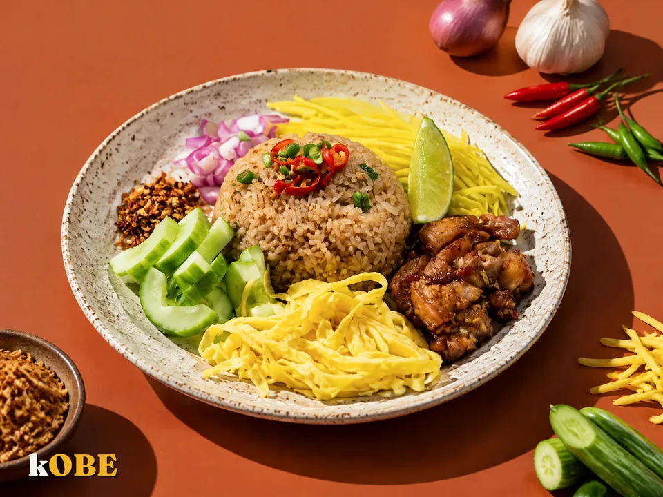 Com Chien Mam Ruoc (Fried Rice with Shrimp Paste), Made with Monk Fruit Sweetener