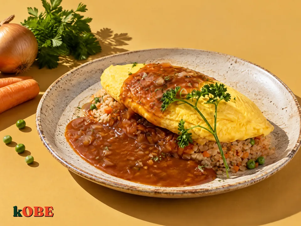 Cơm chiên trứng Omurice kiểu Nhật nấu bằng đường la hán quả
