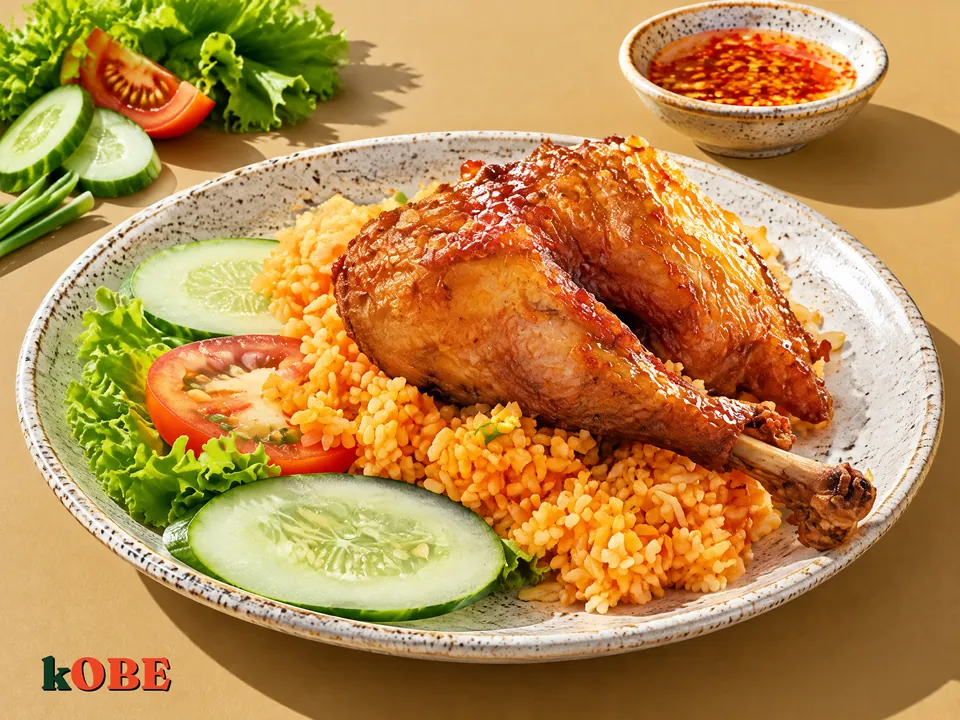Cơm gà xối mỡ