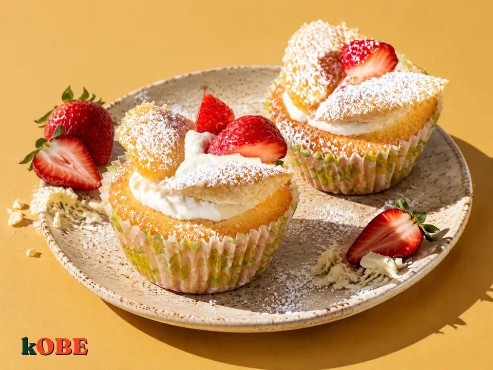 Cupcake bơ hình cánh bướm, không thêm đường tinh luyện