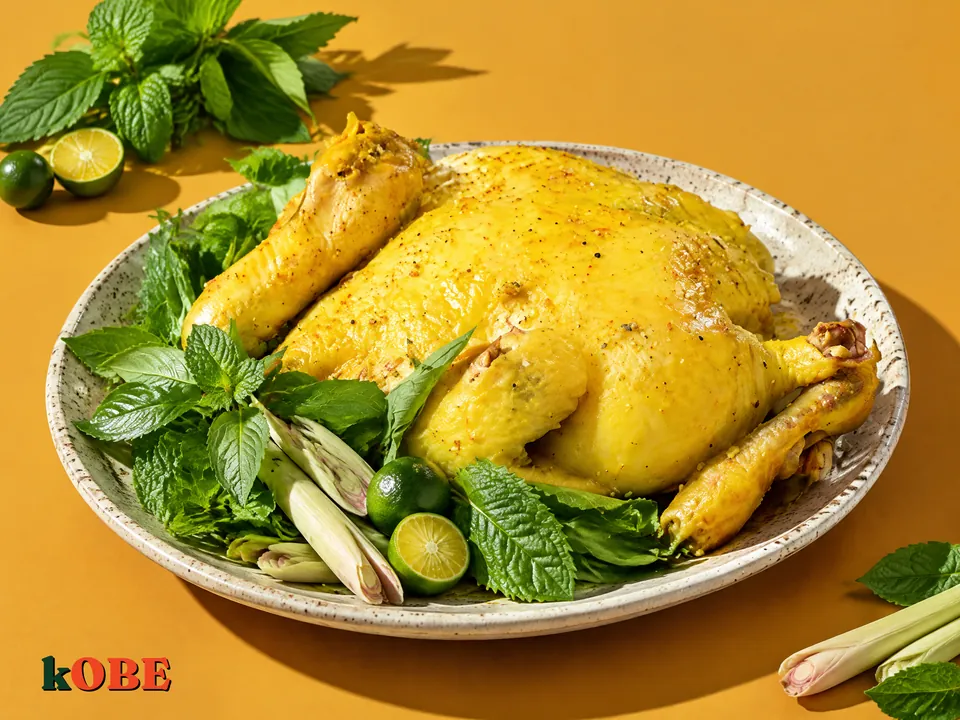 Ga Hap Muoi Sa La Chanh (Salt Steamed Chicken), Made with Monk Fruit Sweetener