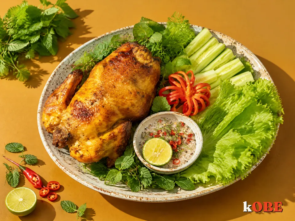 Ga Nuong Nguyen Con (Air Fryer Whole Roast Chicken)