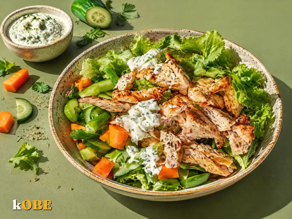 Gà xiên nướng Souvlaki kèm sốt Tzatziki làm tại nhà