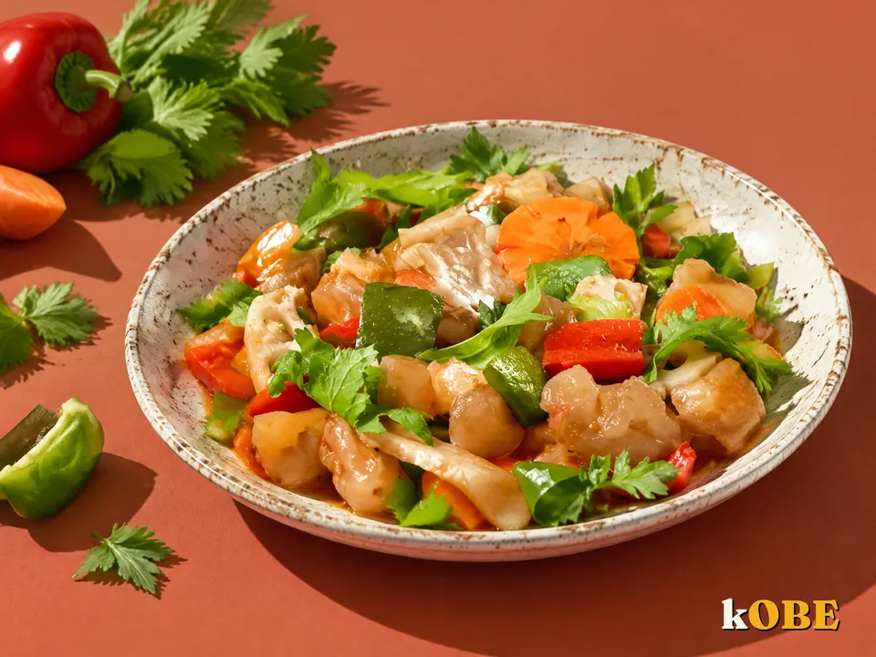 Gân bò xào chua ngọt