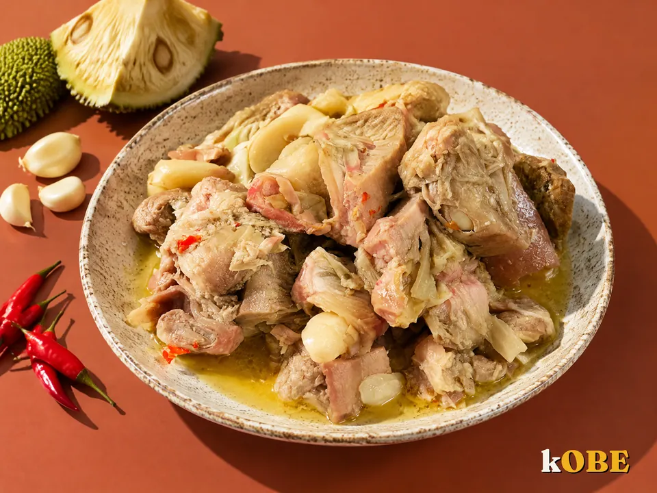 Gio Heo Kho Mit Non (Braised Pork Trotter with Jackfruit), Made with Monk Fruit Sweetener