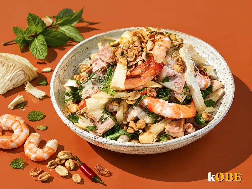 Goi Mit Non (Young Jackfruit Salad with Shrimp and Pork), Made with Monk Fruit Sweetener