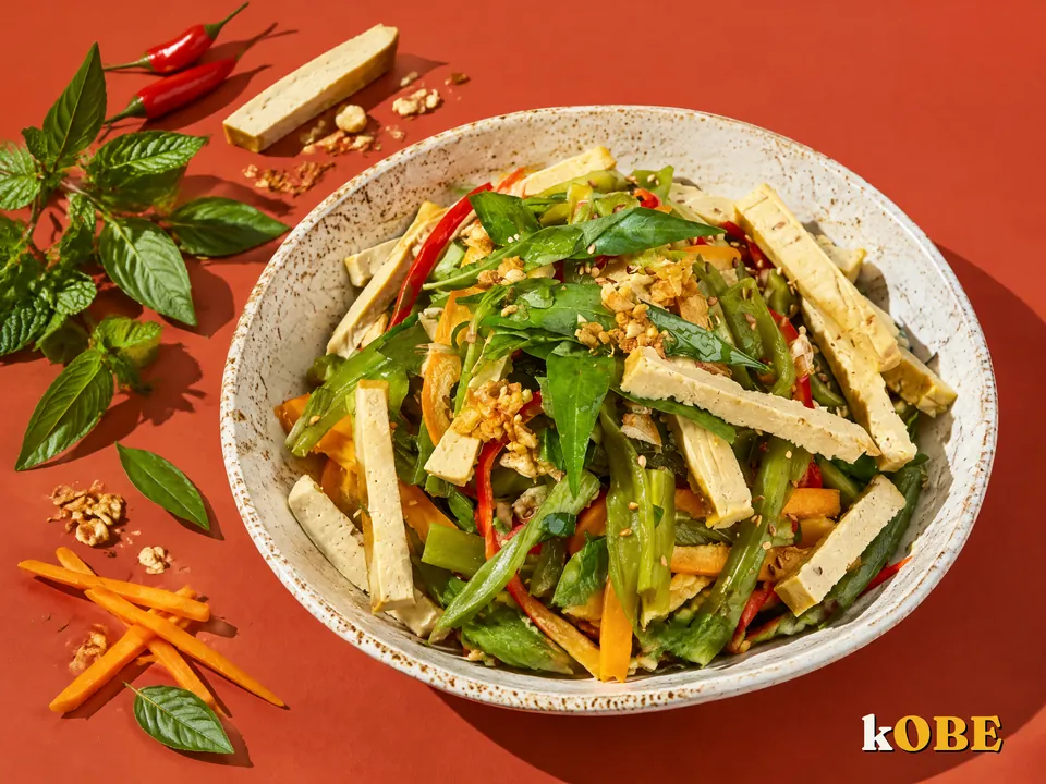 Gỏi tiến vua chả lụa chay, không thêm đường tinh luyện