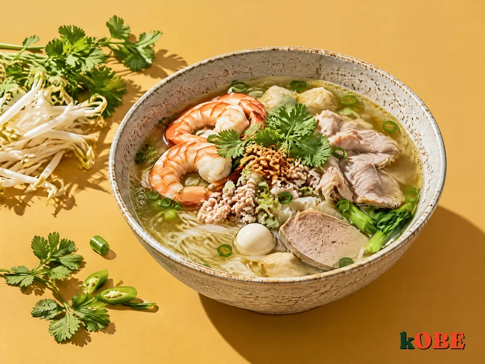 Hủ tiếu Nam Vang, không thêm đường tinh luyện
