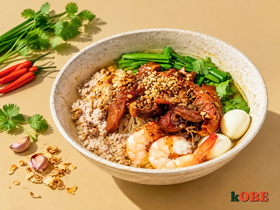 Hủ tiếu phá lấu khìa, không thêm đường tinh luyện