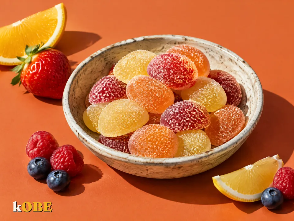 Kẹo dẻo gelatin trái cây làm bằng đường la hán quả