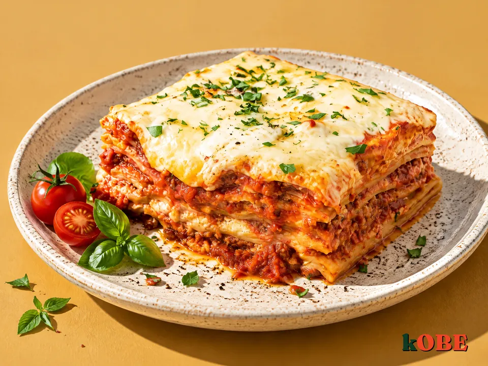 Lasagna sốt cà chua và sốt béchamel làm tại nhà