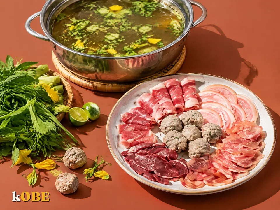 Lẩu bò thập cẩm bò viên, không thêm đường tinh luyện