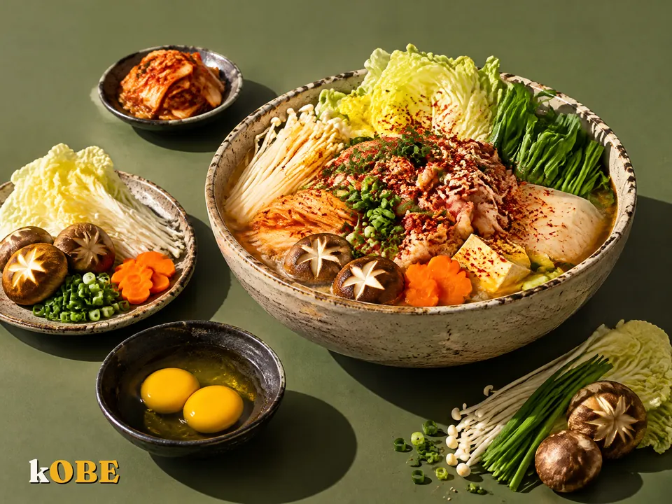 Lẩu kim chi kiểu Nhật Bản (Kimchi Nabe), không thêm đường tinh luyện