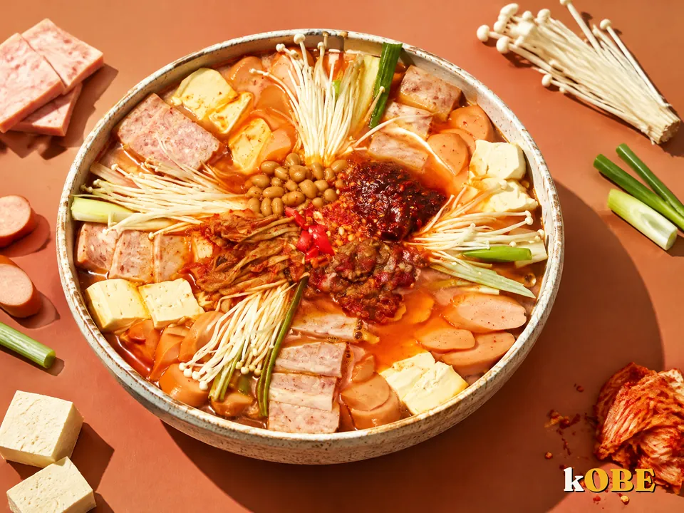 Lẩu quân đội Hàn Quốc (Budae Jjigae), không thêm đường tinh luyện