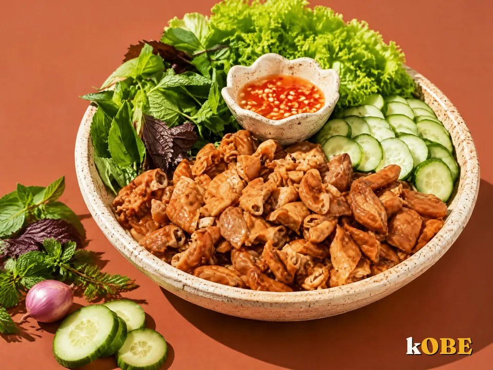 Lòng heo khìa nước dừa, nấu bằng đường la hán quả