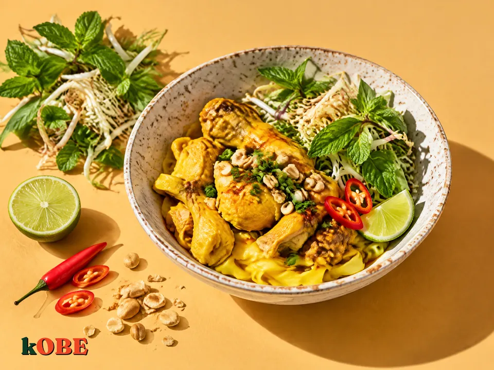 Mì Quảng gà, không thêm đường tinh luyện